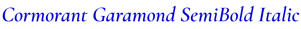 Cormorant Garamond SemiBold Italic fonte